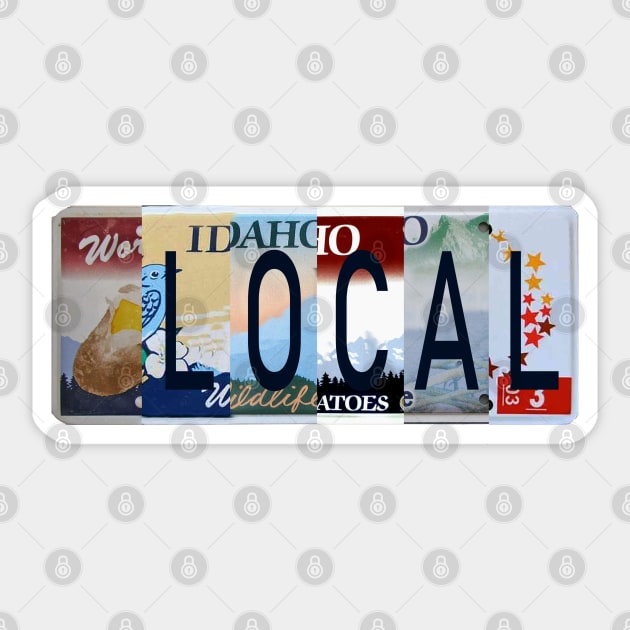 Idaho Local, License Plates Sticker by stermitkermit